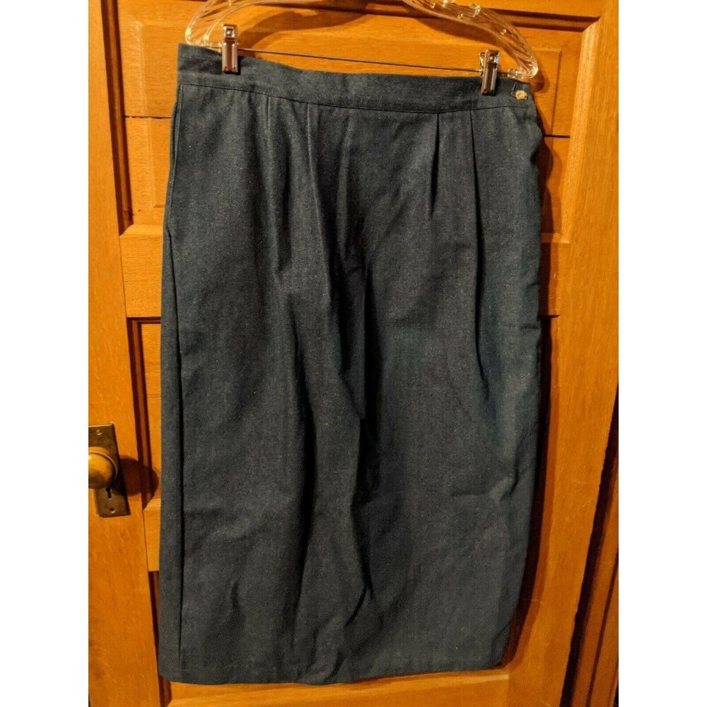 Ronnie Salloway Denim Skirt Size 16 Blue Jean Modest Womens Vintage